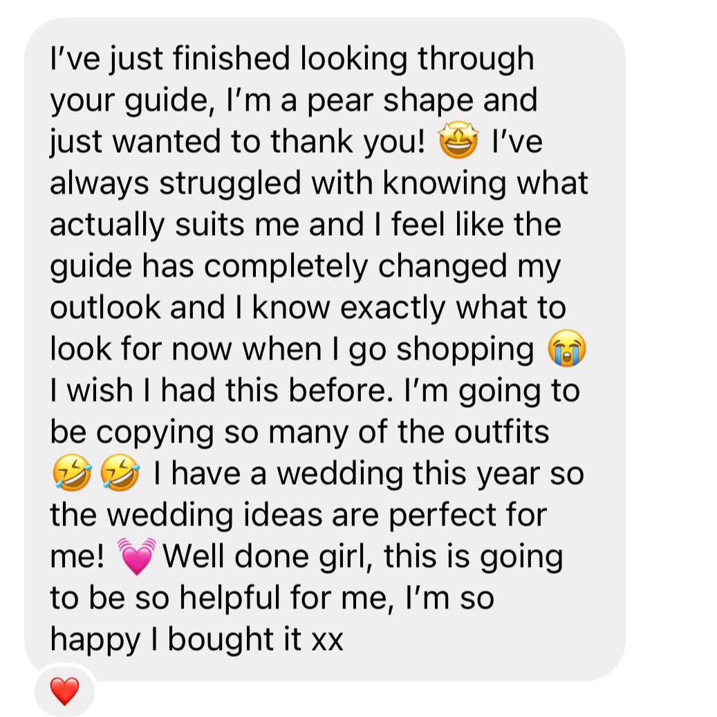 Don't Know Your Shape? Let Me Help You For Free - Price is for the actual guide which will be emailed over once body shape is determined